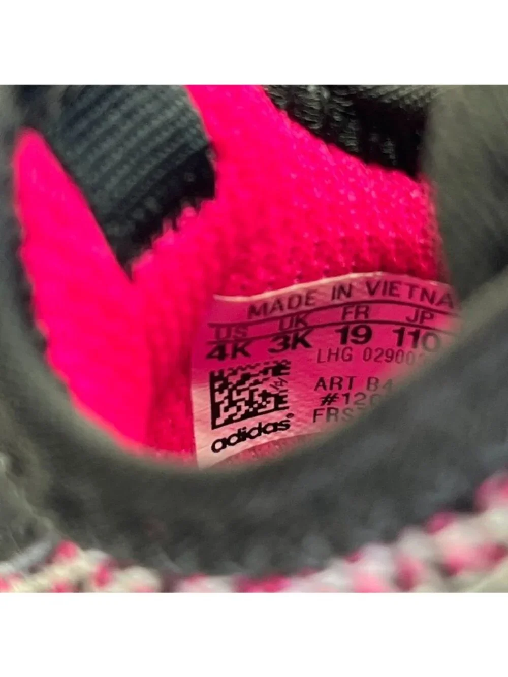 Adidas Girls' X_PLR Knit Low-Top Sneakers Size 4  Little Kid Pink Black